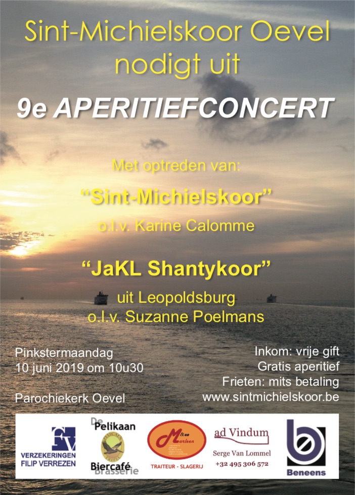 Aperitiefconcert 2019 flyer